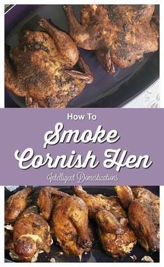 Smoked Cornish Hens, Grilled Venison, Cornish Game Hen Recipes, Traeger Cooking, Venison Backstrap, Vaporub Uses, Cornish Hen Recipe, Cornish Game Hens, Bbq Appetizers