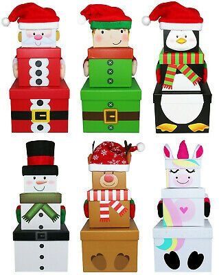 Unique Gift Wrapping Christmas, Christmas Wrapping Diy, Stacking Boxes, Christmas Present Boxes, Christmas Presents For Kids, Gift Towers, Christmas Boxes, Diy Christmas Gifts Cheap, Creative Gift Wrapping