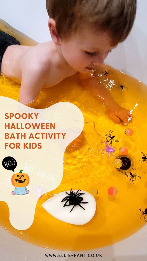 Spooky Halloween Bath Activity for Kids children Boo Bath For Kids, Themed Baths For Kids, Toddler Bath Activities, Bath Ideas For Kids, Bath Activities For Kids, Tub Activities, Bath Activities, Bath Time Routine, Toddler Bath Time