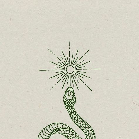 Snake Simple Drawing, Bio Drawing, Snake Tattoo, Sun And Moon, Sun Moon, Drawing Art, Link In Bio, Bullet Journal, Art Design