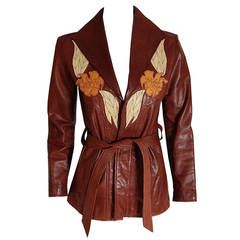 Red Trench Coat, Real Leather Jacket, Belted Trench Coat, Belted Jacket, Couture Vintage, Vintage Leather Jacket, Vintage Jackets, East West, Long Sleeves Jacket