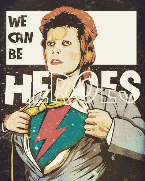 Bowie Heroes, David Bowie Art, Bowie Art, Space Oddity, Goblin King, Major Tom, We Will Rock You, Ziggy Stardust, Greatest Songs