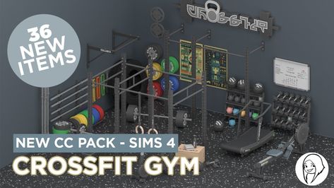 [DOWNLOAD] Crossfit Reborn set | Patreon Sims 4 Fitness Cc, Sims 4 Gym Cc, Lotes The Sims 4, Rubber Floor Tiles, Luxury Gym, Wod Workout, Wall Balls, Box Jumps, Crossfit Gym