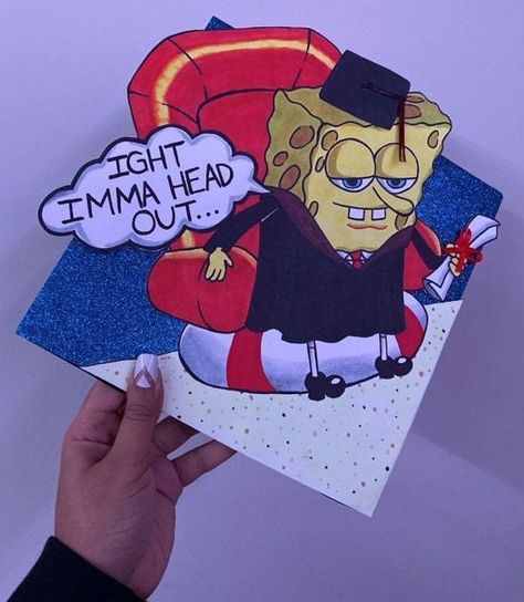 Graduation Cap Designs Funny. Spongebob graduation cap College graduation cap decoration Graduation cap decoration Funny graduation cap decoration Disney graduation cap Collge grad cap ideas Graduation Funny Funnny graduation caps High school graduation cap Funny graduation cap decoration ideas Funny Graduation Cap Decoration, Graduation Cap Designs Funny, Spongebob Graduation, Funny Grad Cap Ideas, Spongebob Graduation Cap, Cap Decoration Graduation, High School Graduation Cap Designs, Graduation Hat Designs, Grad Cap Ideas