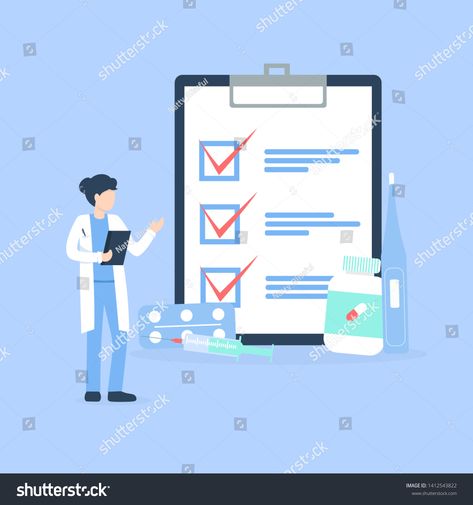 woman doctor near the clipboard with checklist and medical preparations. Flat vector illustration. #Ad , #affiliate, #clipboard#checklist#woman#doctor Woman Doctor, Flat Vector Illustration, Writing Templates, Female Doctor, Flat Vector, Clipboard, Royalty Free Stock Photos, Vector Illustration, Family Guy