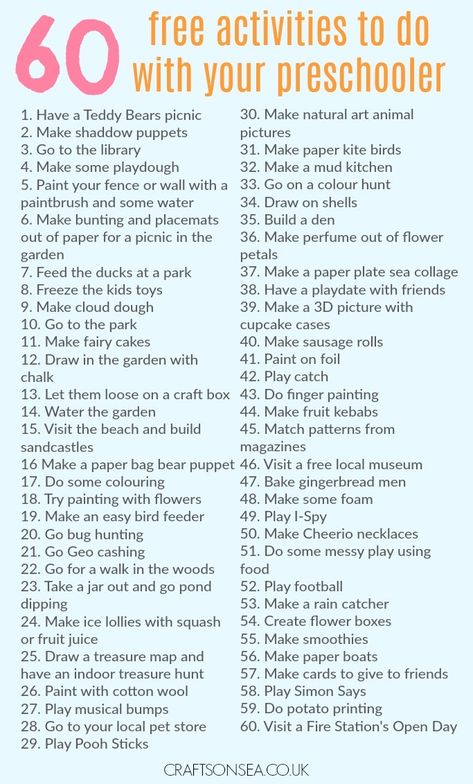 60 Free Activities to do with your Preschooler Easy Kid Activities, Confidence Kids, Mud Kitchen, Smart Parenting, Teddy Bear Picnic, Rainy Day Activities, Free Activities, Indoor Activities, Activities To Do