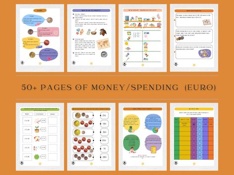 Printable Money, Money Activities, Counting Money, Fun Money, Play Money, Simple Budget, Homeschool Math, Activities For Children, Activities Games