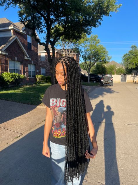 Indie Distressed Locs, Textured Distressed Locs, Distressed Bohemian Soft Locs, Dipped Locs, Small Distressed Locs, Distressed Faux Locs With Curls, Disstresed Locs Hairstyles, Disstresed Locs, Crotchet Locs Black Women