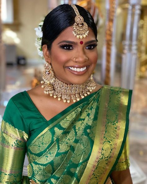 Asian Attire, Jewelry Sapphire, Tamil Brides, Tamil Wedding, Hindu Bride, Wedding Makeup Artist, Hindu Wedding, Toronto Wedding, Bridal Hair And Makeup