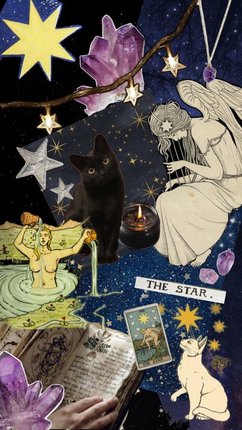 #tarot #star #witchcraft #witchcore #tarotcards Star Witchcraft, Witchcore Aesthetic, The Star Tarot, Tarot Aesthetic, Tarot Board, Witch Core, Tarot Card, Tarot Cards, The Star