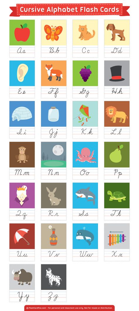 Free printable cursive alphabet flash cards. Download them in PDF format at http://flashcardfox.com/download/cursive-alphabet-flash-cards/ Cursive Chart, Cursive Alphabet Printable, Cursive Alphabet Chart, Alphabet Cursive, Cursive Letters Alphabet, Learn Handwriting, Letter Flashcards, Alphabet Flash Cards, Handwriting Analysis