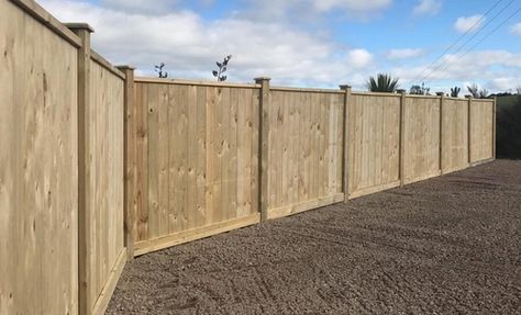 Timber Fencing by Fenceworks Timber Fence, Wood Privacy Fence, House Fence Design, Front Fence, Timber Fencing, Yard Tools, Timber Walls, Boundary Walls, Property Design