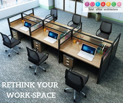 Modern Office Design Inspiration, Productive Home Office, Office Layout Plan, Open Office Design, Office Furniture Layout, Cubicle Design, Coworking Space Design, Small Office Design Interior, Contemporary Office Design