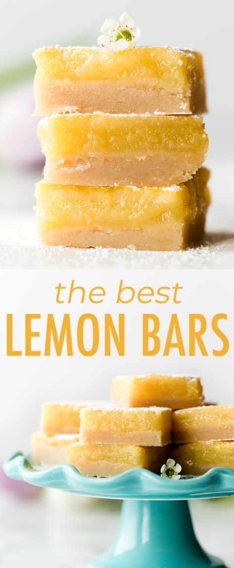 Shortbread Crust Recipe, The Best Lemon Bars, Classic Lemon Bars, Best Lemon Bars, Butter Shortbread, Lemon Bars Easy, Popular Dessert, Curd Filling, Lemon Bar