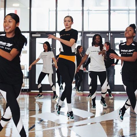 TODAY launching #REEBOKxGIGI 🧡🏐 my heart is so full. Big thanks to everyone at @wearedream Dream Charter School for having us ! To all the… Gigi Hadid Volleyball, Gigi Hadid Hot, Ultra Casual, Outfits New York, East Harlem, Vogue Magazine Covers, Hadid Sisters, Img Models, Charter School