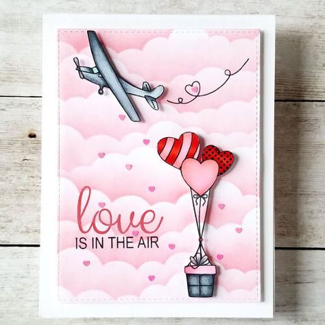 Love-is-in-the-Air-Intro-BLOG-14 Valentines Day Cards Diy, Valentines Illustration, Wedding Shower Themes, New Moon Rituals, Memory Keepers, Heart Balloons, Love Is In The Air, Funny Valentine, Valentine Crafts