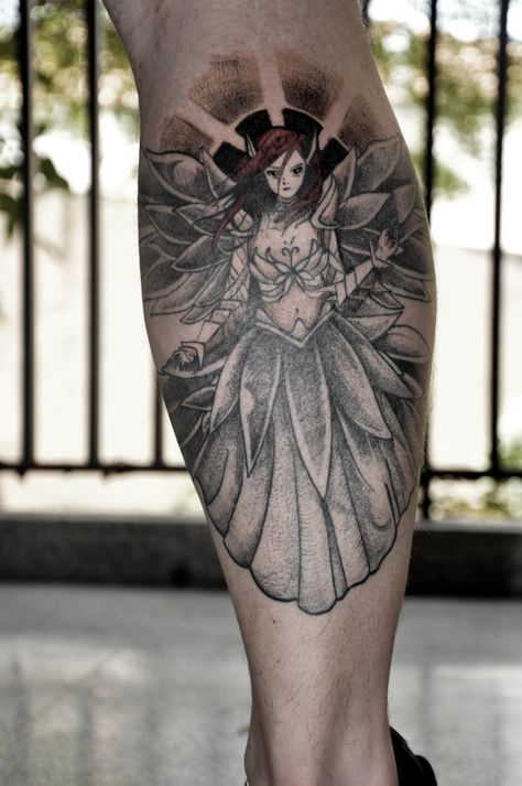 My version Erza Scarlet Erza Scarlet Tattoo, Erza Tattoo, Scarlet Tattoo, Jenna Tattoo, R Tattoo, Erza Scarlet, Professional Tattoo, Hair Food, Tech Fashion