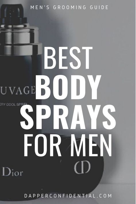 Since cologne’s not always appropriate for the workplace, body sprays have been taking off among men as a way to smell good and give themselves a distinctive scent. Read the article for our top picks - from affordable to luxurious. Mens Body Spray, Men’s Body Spray, Men Smell Good Routine, Best Body Spray, Men Scents, Men Body Spray, Fragrance Tips, Body Spray For Men, Mens Perfume