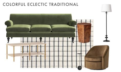 We asked what types of rooms you wanted us to curate, and SO many of your said "traditional". We love traditional decor but we simply didn’t expect it to be SO popular. We also want to be responsive to the types of rooms and budgets that the majority of you would like us to focus on. So today we are trying to tackle those three things in one very fun furniture comb post:) Old-school EHD is here! If you want to shop any of these traditional living room setups, tap to see the blog! Traditional Living Rooms, Traditional Living Room Furniture, Living Room Setup, Fun Furniture, Emily Henderson, Green Sofa, Family Room Decorating, Types Of Rooms, Traditional Living