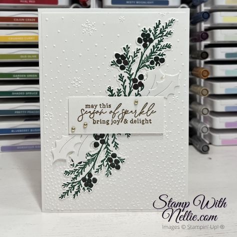 Magic Meadow Stampin Up Cards, Stampin Up Magical Meadow Cards, Magical Meadow Stampin Up Cards, Winter Meadow, Stampin Up Project, Wink Of Stella, Stampin Up Christmas, Friendship Cards, Stamping Up Cards