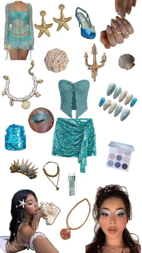 Mermaid Halloween, 14th Birthday, Halloween Inspo, Mermaid Costume, Inspo Board, Sirens, Halloween Outfits, Halloween Costumes, Mermaid