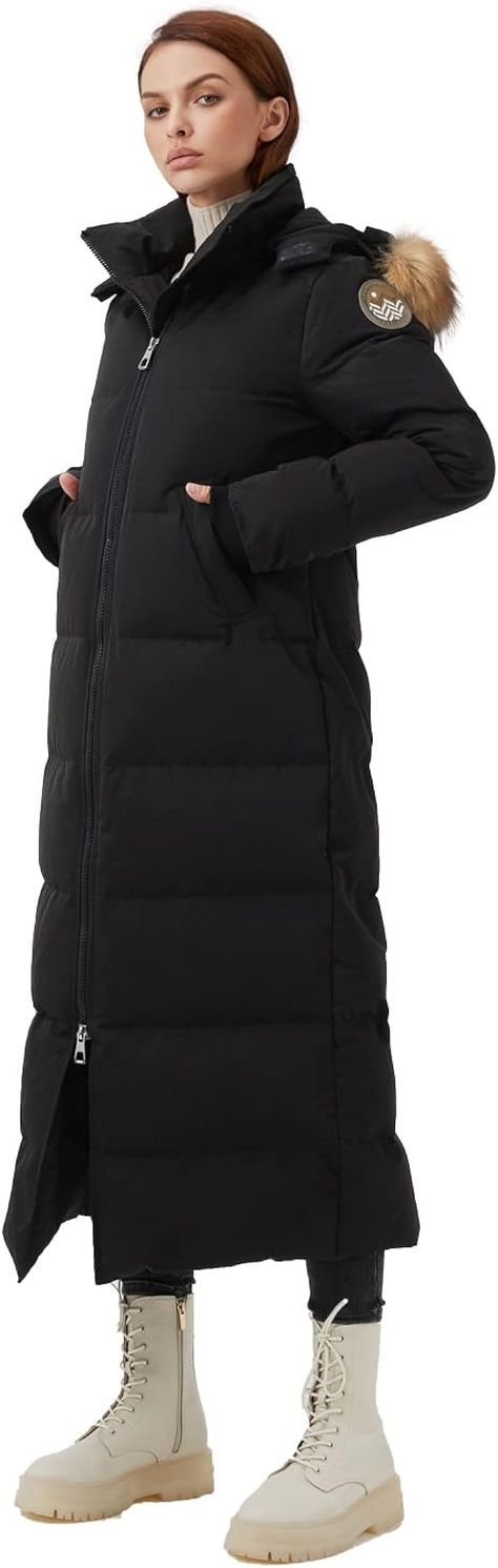 This long coat has a straight and comfortable shape, designed to be worn with light layers, fits little larger than ture size.
Handwarmer pockets are lined with soft fleece for comfort and softness. Long Down Coat, Long Puffer Coat, Long Puffer, Jacket Parka, Down Jackets, Down Parka, Light Sweater, Parka Jacket, Duck Down