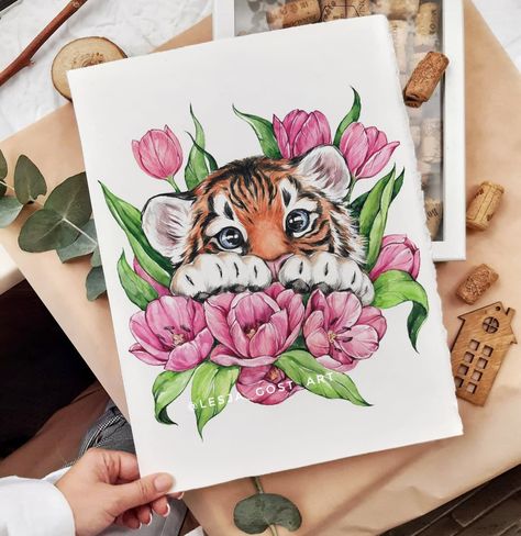 Watercolor Negative Painting, Cute Art Projects, Watercolor Tattoo Ideas, Cats Art Drawing, Pen Art Work, Copic Marker Art, Birthday Card Drawing, Watercolor Tattoos, Beautiful Art Paintings