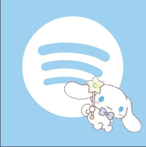 Sanrio Spotify Icon, Cinnamoroll Spotify Icon, Cinnamoroll Homescreen, Cinnamonroll Icons, Cinamoroll Icon, Apps Kawaii, Avatar Pfp, Kawaii App, Mobile App Icon