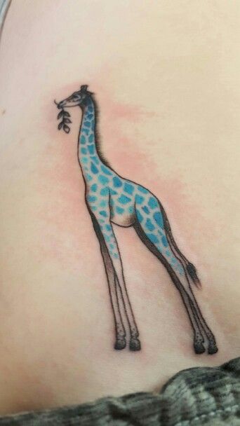 My giraffe tattoo :) love it Zebra Tattoos, Giraffe Tattoo, Blue Giraffe, Tattoo Love, Chicken Crockpot, Chicken Crockpot Recipes, Tattoo Tattoo, Crockpot Recipes, Geometric Tattoo