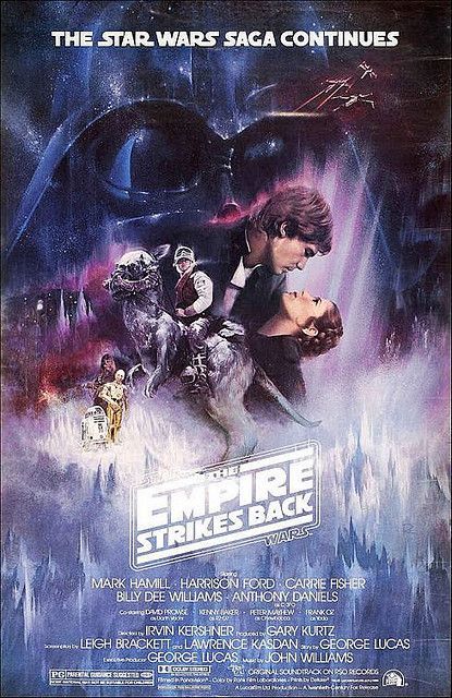 Star Wars: The Empire Strikes Back (1980) 80s Movie Posters, Star Wars The Empire, Movie Poster Frames, Iconic Movie Posters, Empire Strikes Back, Star Wars Empire, Classic Movie Posters, Star Wars Logo, Star Wars Film