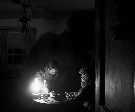 THE LIGHTHOUSE 2019 › dir. Robert Eggers Julie Blackmon, The Lighthouse 2019, Scene Film, Old Magic, Robert Eggers, Dystopian Novels, Lighthouse Keeper, Top Film, Winter Morning