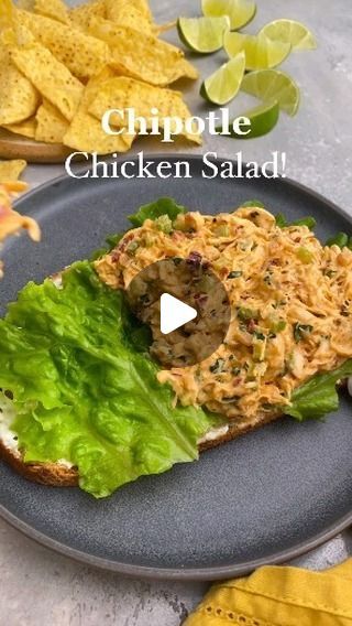 Mediterranean Plan For Healthy Diet on Instagram: "CHIPOTLE CHICKEN SALAD!😍
.Cre: @kalefornia_kravings

A fiery spin on classic chicken salad!🔥We’ve been LOVING this one lately! Featuring shredded chicken, fresh veggies & cilantro all tossed in a creamy chipotle lime dressing! (The spice level can easily be tailored too.😉) It’s quick, easy, full of flavor & packed with protein!
.
Comment “Recipe” below⬇️ & I’ll send the recipe link directly to your inbox. OR click the link in my bio & search “Chipotle Chicken Salad” in the search bar.
.
What you’ll need:
Shredded chicken
Celery
Red onion
Cilantro
Mayonnaise
Plain Greek yogurt
Chipotle peppers in adobo sauce
Lime juice
Garlic
Smoked paprika
Salt
Black pepper

Follow my page @mediterraneanplan_diet to get Mediterranean diet recipes and ti Chipotle Lime Dressing, Chipotle Chicken Salad, Kalefornia Kravings, Meal Challenge, Chicken Celery, Chipotle Peppers In Adobo Sauce, Classic Chicken Salad, Chicken Fresh, Chipotle Peppers