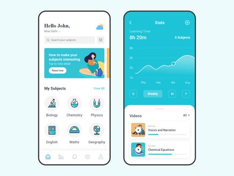 Online Learning App by Ravi Kumar Prajapati App Home Page, Ui Ux Website Design, App Homepage, การออกแบบ Ui Ux, App Png, Language App, Desain Ux, School App, Ui Ux 디자인