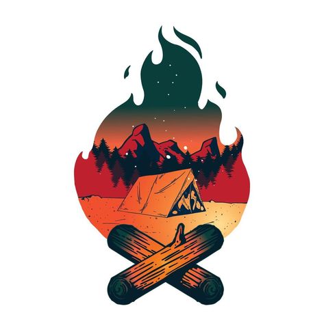 camping club illutration for t-shirt design Camping Tshirt Design, Camping Graphic Design, Camping Logo Design, Hiking Shirt Design, Camp Tshirt Designs, Logo Camping, Camping Logo, Adventure Artwork, Camp Logo