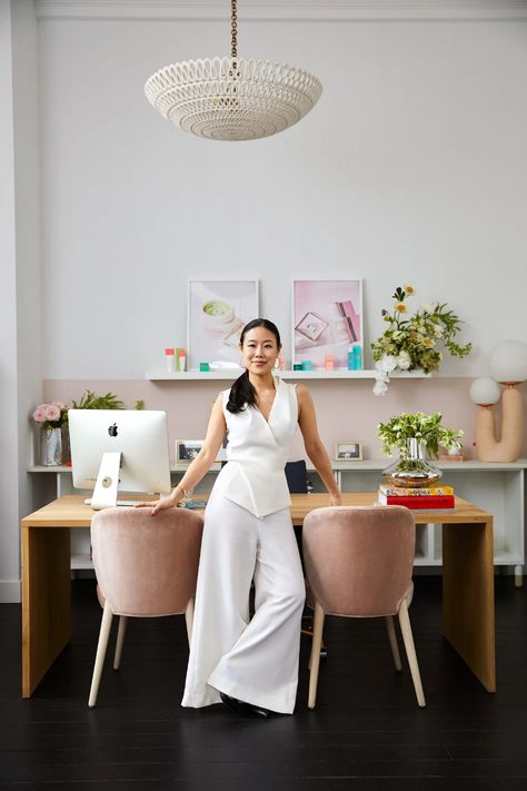 Peach & Lily's Founder Alicia Yoon on Korean Beauty Products | POPSUGAR Beauty Joel Grey, Carrie Brownstein, Mike Perry, Korean Beauty Products, Peach And Lily, Female Founders, Summer Skincare, Photographs Of People, Business Portrait