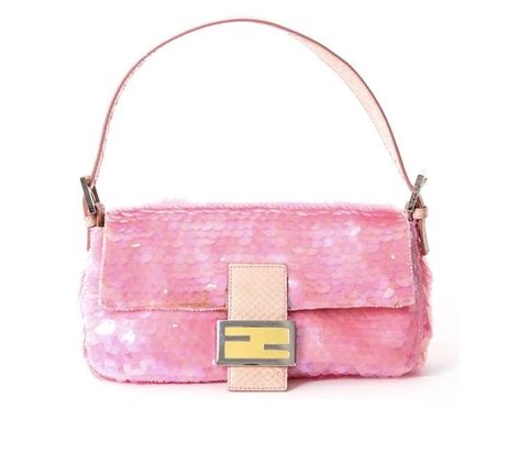 Fendi Baguette Vintage, Pink Fendi, Fendi Baguette Bag, Fendi Pink, Fendi Bag, Vintage Fendi, Fendi Baguette, Fancy Bags, Pretty Bags