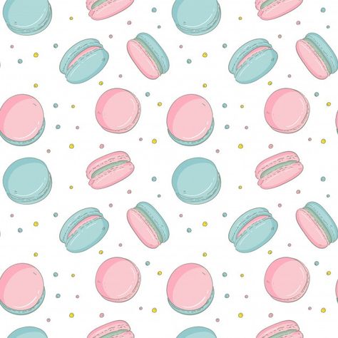 Bake Wallpaper, Macaroons Wallpaper, Macaroon Wallpaper, Hand Cartoon, Cute Food Wallpaper, Colorful Macarons, Cute Bakery, Writing Paper Printable Stationery, Food Pattern