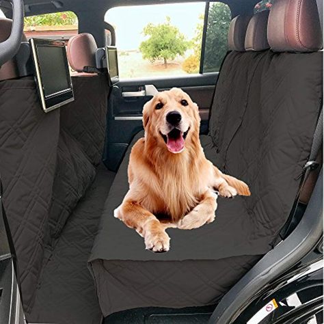 Formosa Covers Deluxe Quilted and Padded Dog Car Back Seat Cover with Non-Slip Back Best for Car Truck and SUV - Travel With Your Pet Mess Free - Universal Fit 56"x94", Black ** Details can be found by clicking on the image. (This is an affiliate link) Hammock Cover, Dog Car Accessories, Hammock Seat, Dog Hammock, Truck Seat Covers, Dog Seat Covers, Large Suv, Dog Car Seat, Dog Seat