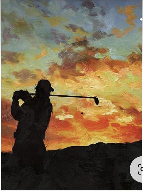 Golf Painting, Sports Painting, Golf Art, Corporate Art, Sports Art, Art Appreciation, Art Painting Acrylic, Diy Art Painting, Paintings For Sale