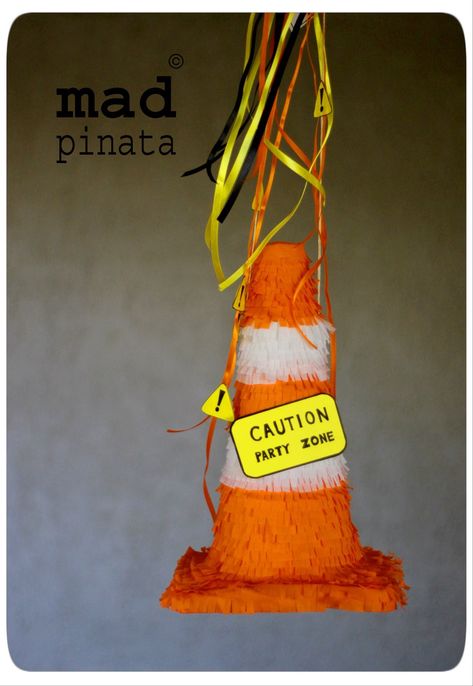 Construction Piñata, Construction Pinata, Construction Site Birthday Party, Construction Birthday Party Cakes, Safari Birthday Party Decorations, Boys 1st Birthday Cake, Construction Theme Birthday Party, Birthday Pinata, Transportation Birthday