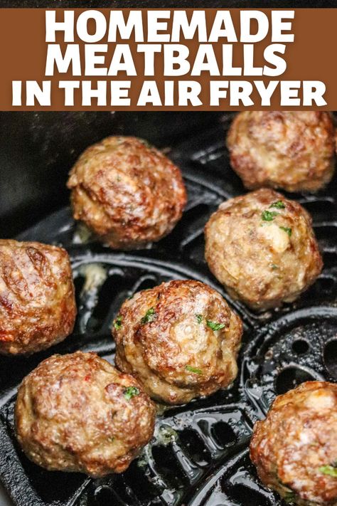 Meatballs Ninja Foodi, Ninja Foodi Meatballs, Frozen Meatballs In Air Fryer, Healthy Ninja Foodi Meals, Ketovore Desserts, Air Fry Meatballs, Meatballs In Air Fryer, Air Fryer Meatballs, Meatball Seasoning