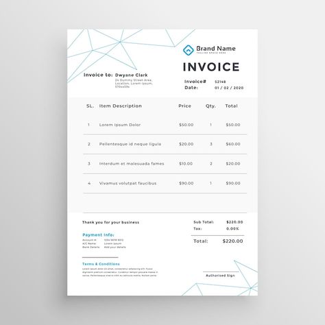 Minimal vector invoice template design | Free Vector #Freepik #freevector #price-quotation #form-design #quotation-template #money-receipt Reciepts Design, Quotation Design, Invoice Design Template, Bill Template, Digital Asset Management, Invoice Template, Goods And Service Tax, Financial Institutions, Business Flyer