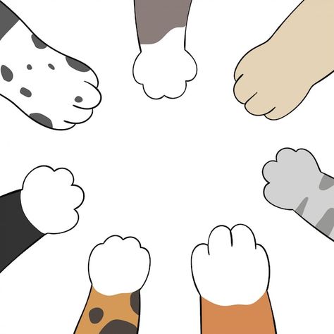 Dog Paw Doodle, Cat Paw Illustration, Dog Paw Cartoon, Lip Drawing Ideas, Cat Paw Drawing, Paw Illustration, Paw Cartoon, Cat And Dog Drawing, Paw Wallpaper