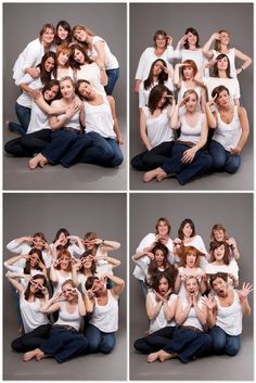 Friends Pictures Poses, Poses Sisters, Squad Photoshoot, Seated Poses, Funny Friend Pictures, Photo Originale, Group Photo Poses, Group Picture Poses, Family Studio Photography