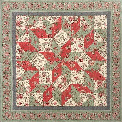 La Belle Fleur quilt French General Fabric, French Quilt, Red And White Quilts, Sewing Supplies Storage, French General, General Ideas, Quilt Border, Sewing Fabrics, Quilt Design