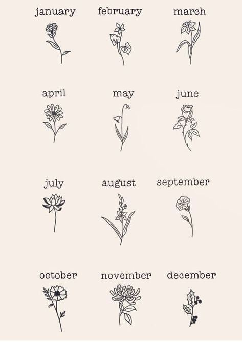 Birth Month Symbols, Month Flowers, Birth Month Flowers, Birth Month, Tatting, Tattoo Ideas, Bucket List, Hair Makeup, Tattoos