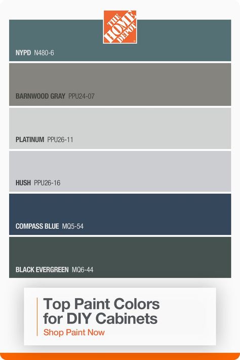 Behr Cabinet Paint Colors, Behr Cabinet Paint, Blue Cabinet Paint Colors, Deep Green Kitchen, Dream Kitchen Cabinets, Top Paint Colors, Muted Sage, Blue Cabinet, Paint Trends