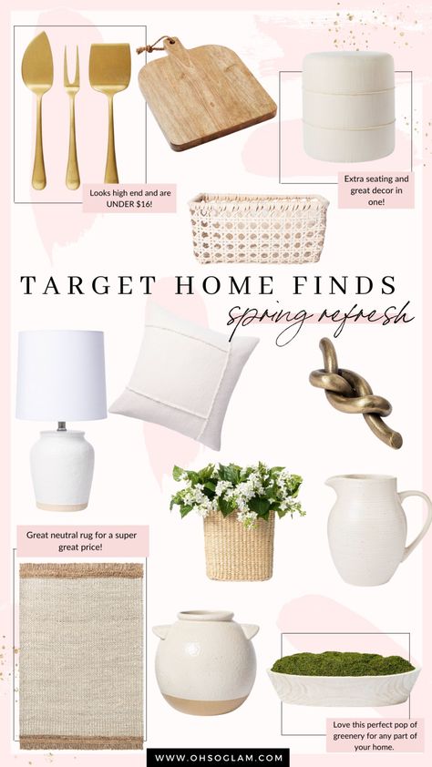 Target Home, Hacks Every Girl Should Know, Spring Refresh, Home Finds, Trendy Outfits Winter, Pallet Painting, Studio Mcgee, Spring Home Decor, Spring Home