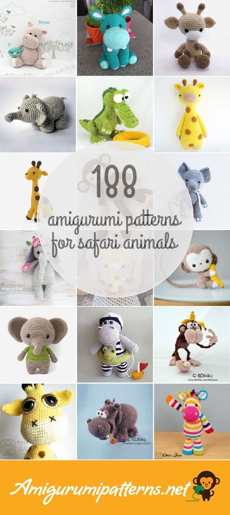 Amigurumipatterns.net has the largest collection of free and premium Safari Animals amigurumi patterns. Click now and discover wonderful crochet patterns! Safari Baby Mobile, Christmas Mouse, Safari Baby, Amigurumi Free, Crochet Baby Patterns, Safari Animals, Animal Pattern, Baby Patterns, Olaf The Snowman