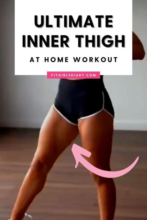 Thigh Exercises For Women, Inner Thigh Exercises, Thigh Toning Exercises, Outer Thigh Workout, Tone Inner Thighs, Reduce Thigh Fat, 12 Minute Workout, Inner Thighs Exercises, Exercise To Reduce Thighs